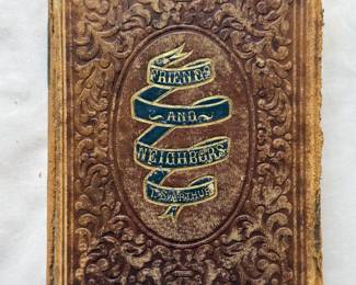 Inside page of Friends and Neighbors by T. S. Arthur, hardcover