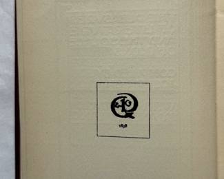 Inside page of The Pleasures of Literature and the Solace of Books compiled by Joseph Shaylor, hardcover, 1898