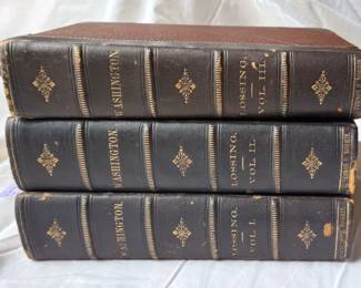 Washington and the American Republic by Benson J. Lossing, Volumes I–III, hardcover, 1870