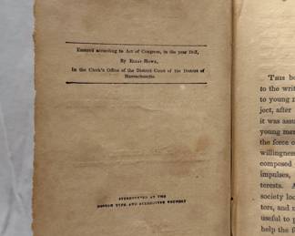 Inside page of Advice to Young Men on Their Duties and Conduct in Life by T. S. Arthur, hardcover, 1853