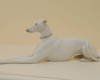 Rare Bing & Grondahl Denmark 2079 Greyhound Whippet Porcelain Figurine