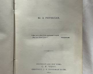 Inside page of Satan in Society by A Physician, 1872