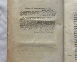 Inside page of American Common-Place Book of Prose by George Barrell Cheever, hardcover, 19th Century