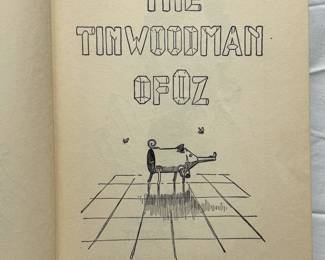 Inside page of The Tin Woodman of Oz by L. Frank Baum, hardcover, published 1918 by The Reilly & Lee Co., Chicago