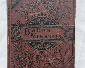 The Travels and Surprising Adventures of Baron Munchausen, hardcover, 1870's, Hurst & Co., New York, illustrated by Alfred Crowquill