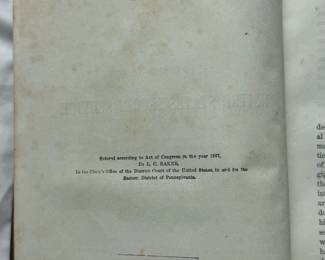 Inside page of History of the United States Secret Service by General L. C. Baker, hardcover, 1867