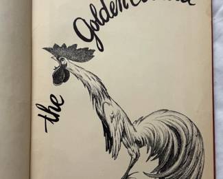 Inside page of The Golden Cockerel by Elaine & Willy Pogany, hardcover, 1938
