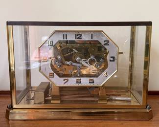 Vintage Style King skeleton brass triple chime mantel clock made by Cuckoo Mfg C. Inc. Germany