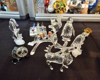 few examples of the many Swarovski crystal figurines