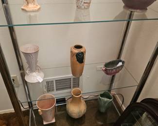 few examples of art pottery - Roseville Van Briggle Weller and others