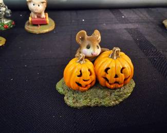 few examples of the many collectibles - Wee Forest Folks