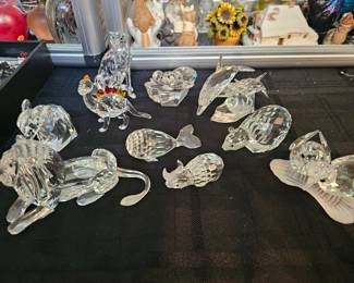 few examples of the many Swarovski crystal figurines