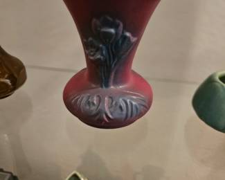 few examples of art pottery - Roseville Van Briggle Weller and others