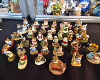 few examples of the many collectibles - Wee Forest Folks