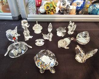 few examples of the many Swarovski crystal figurines
