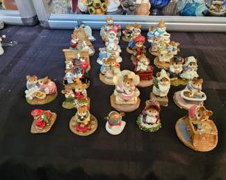 few examples of the many collectibles - Wee Forest Folks