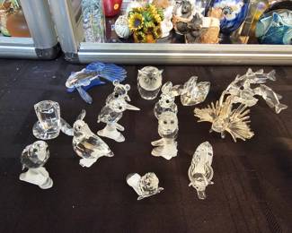 few examples of the many Swarovski crystal figurines