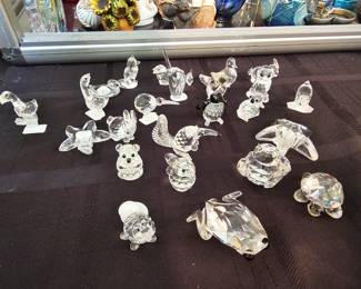 few examples of the many Swarovski crystal figurines