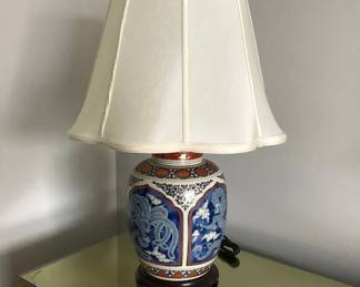 Lot 16: A Pair of Asian Colorful Lamps.
Shades not included.