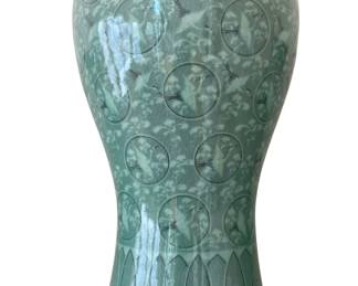 Lot 35: A Set of Five Asian Celadon Glazed Porcelain Articles
