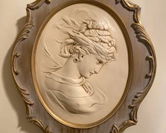 Lot 68: A Pair of Carved Oval Panels