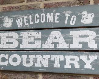 Baylor "Welcome to Bear Country" sign