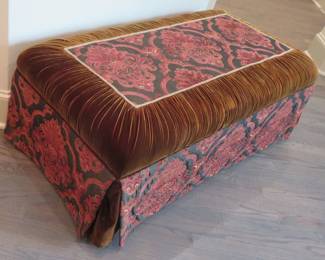 Plush ottoman