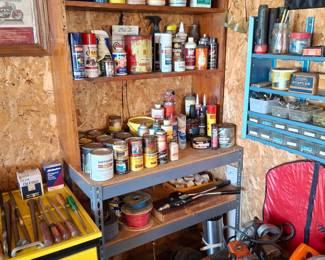 Lots of Paint and Garage Chemicals!
