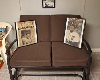 Glider Patio Seat! Cabrera Newspaper Pictures!
