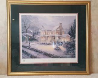 Hand~Signed Victorian Christmas III ~ A Quiet Christmas Eve ~ Thomas Kinkade