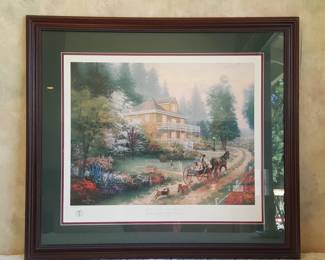 Artist Proof #64/495 - Apple Hill Victorian - Springtime at the Hartwick House - Hand-Signed Thomas Kinkade