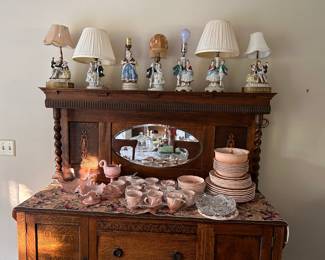 Occupied Japan Porcelain Figurine Lamps – 1940s Vintage