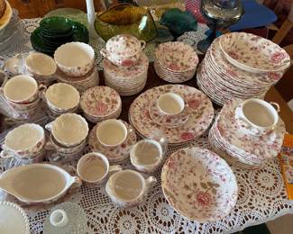 Vintage Rose Chintz China from England ~ Johnson Brothers