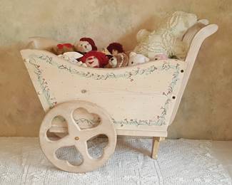 Hand-Painted Doll Cart