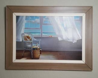Large Seaside Window Scene