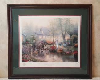 Hand~Signed Apple Hill Victorian II ~ Heading to Church on Sunday Morning ~ Thomas Kinkade