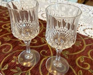 Elegant Cut Crystal Cordial Glasses