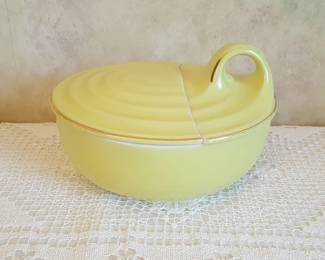 Vintage Hall’s Superior Yellow Covered Casserole or Leftover Dish