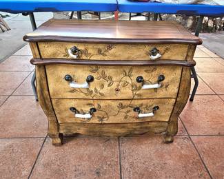 Bombay 3 drawer chest, hand painted.