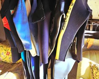 Wet suits.