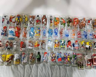 Many character, and collectible glasses. Most $5 - $10 each.