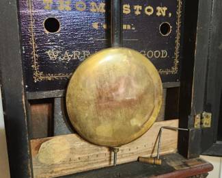 Seth Thomas regulator interior.