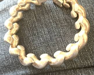 Sterling curb link bracelet