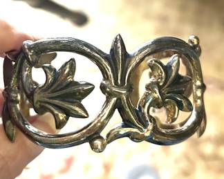 Cast sterling bracelet