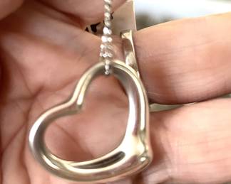 Tiffany floating heart sterling