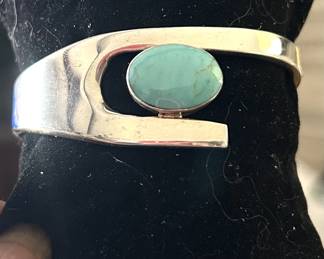 Signed escorcia studios 950 sterling n turquoise