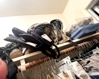 camo gear and ski gear