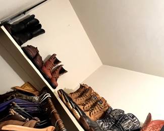 lots of EXCELLENT (most never worn) boots