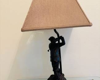 He must be using his lamp wedge to get out.