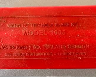 Ever see those professional red triangles the truckers use? Might come in handy if the golf cart breaks down. Especially with the drivers here.